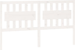 vidaXL - Hoofdbord - 165,5x4x100 - cm - massief - grenenhout - wit