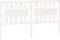 vidaXL - Hoofdbord - 165,5x4x100 - cm - massief - grenenhout - wit