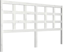 vidaXL - Hoofdbord - 165,5x4x100 - cm - massief - grenenhout - wit