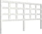 vidaXL - Hoofdbord - 165,5x4x100 - cm - massief - grenenhout - wit