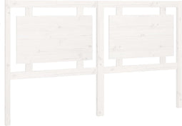 vidaXL - Hoofdbord - 165,5x4x100 - cm - massief - grenenhout - wit