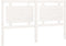 vidaXL - Hoofdbord - 165,5x4x100 - cm - massief - grenenhout - wit