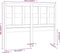 vidaXL - Hoofdbord - 165,5x4x100 - cm - massief - grenenhout - wit