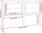 vidaXL - Hoofdbord - 165,5x4x100 - cm - massief - grenenhout - wit