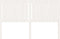 vidaXL - Hoofdbord - 165,5x4x100 - cm - massief - grenenhout - wit
