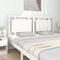vidaXL - Hoofdbord - 165,5x4x100 - cm - massief - grenenhout - wit