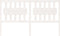 vidaXL - Hoofdbord - 165,5x4x100 - cm - massief - grenenhout - wit