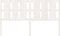 vidaXL - Hoofdbord - 165,5x4x100 - cm - massief - grenenhout - wit