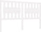 vidaXL - Hoofdbord - 165,5x4x100 - cm - massief - grenenhout - wit