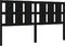 vidaXL - Hoofdbord - 165,5x4x100 - cm - massief - grenenhout - zwart