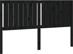 vidaXL - Hoofdbord - 165,5x4x100 - cm - massief - grenenhout - zwart