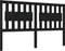 vidaXL - Hoofdbord - 165,5x4x100 - cm - massief - grenenhout - zwart