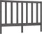 vidaXL - Hoofdbord - 166x4x100 - cm - massief - grenenhout - grijs