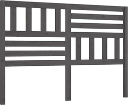 vidaXL - Hoofdbord - 166x4x100 - cm - massief - grenenhout - grijs
