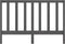 vidaXL - Hoofdbord - 166x4x100 - cm - massief - grenenhout - grijs