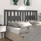 vidaXL - Hoofdbord - 166x4x100 - cm - massief - grenenhout - grijs