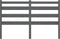 vidaXL - Hoofdbord - 166x4x100 - cm - massief - grenenhout - grijs