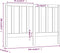 vidaXL - Hoofdbord - 166x4x100 - cm - massief - grenenhout - grijs