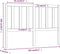 vidaXL - Hoofdbord - 166x4x100 - cm - massief - grenenhout - grijs