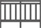 vidaXL - Hoofdbord - 166x4x100 - cm - massief - grenenhout - grijs