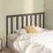 vidaXL - Hoofdbord - 166x4x100 - cm - massief - grenenhout - grijs