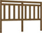 vidaXL - Hoofdbord - 166x4x100 - cm - massief - grenenhout - honingbruin