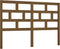 vidaXL - Hoofdbord - 166x4x100 - cm - massief - grenenhout - honingbruin