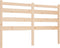 vidaXL - Hoofdbord - 166x4x100 - cm - massief - grenenhout