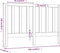 vidaXL - Hoofdbord - 166x4x100 - cm - massief - grenenhout - honingbruin