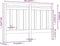 vidaXL - Hoofdbord - 166x4x100 - cm - massief - grenenhout - honingbruin