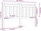vidaXL - Hoofdbord - 166x4x100 - cm - massief - grenenhout - honingbruin
