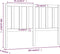vidaXL - Hoofdbord - 166x4x100 - cm - massief - grenenhout