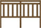 vidaXL - Hoofdbord - 166x4x100 - cm - massief - grenenhout - honingbruin