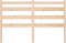 vidaXL - Hoofdbord - 166x4x100 - cm - massief - grenenhout