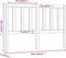 vidaXL - Hoofdbord - 166x4x100 - cm - massief - grenenhout - honingbruin