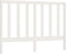 vidaXL - Hoofdbord - 166x4x100 - cm - massief - grenenhout - wit