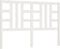 vidaXL - Hoofdbord - 166x4x100 - cm - massief - grenenhout - wit