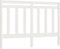 vidaXL - Hoofdbord - 166x4x100 - cm - massief - grenenhout - wit