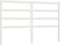 vidaXL - Hoofdbord - 166x4x100 - cm - massief - grenenhout - wit