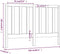 vidaXL - Hoofdbord - 166x4x100 - cm - massief - grenenhout - wit