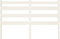 vidaXL - Hoofdbord - 166x4x100 - cm - massief - grenenhout - wit