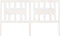 vidaXL - Hoofdbord - 166x4x100 - cm - massief - grenenhout - wit