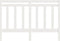 vidaXL - Hoofdbord - 166x4x100 - cm - massief - grenenhout - wit