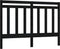 vidaXL - Hoofdbord - 166x4x100 - cm - massief - grenenhout - zwart