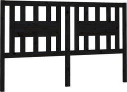 vidaXL - Hoofdbord - 166x4x100 - cm - massief - grenenhout - zwart