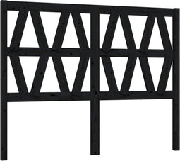 vidaXL - Hoofdbord - 166x4x100 - cm - massief - grenenhout - zwart