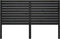 vidaXL - Hoofdbord - 166x4x100 - cm - massief - grenenhout - zwart