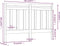 vidaXL - Hoofdbord - 166x4x100 - cm - massief - grenenhout - zwart