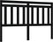 vidaXL - Hoofdbord - 166x4x100 - cm - massief - grenenhout - zwart