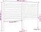 vidaXL - Hoofdbord - 166x4x100 - cm - massief - grenenhout - zwart
